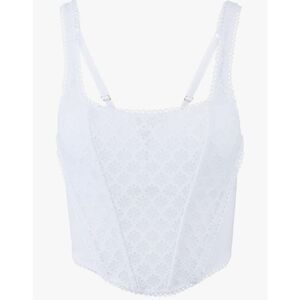 Adore Me Roxi Contour Scoop Bustier white 38D corset